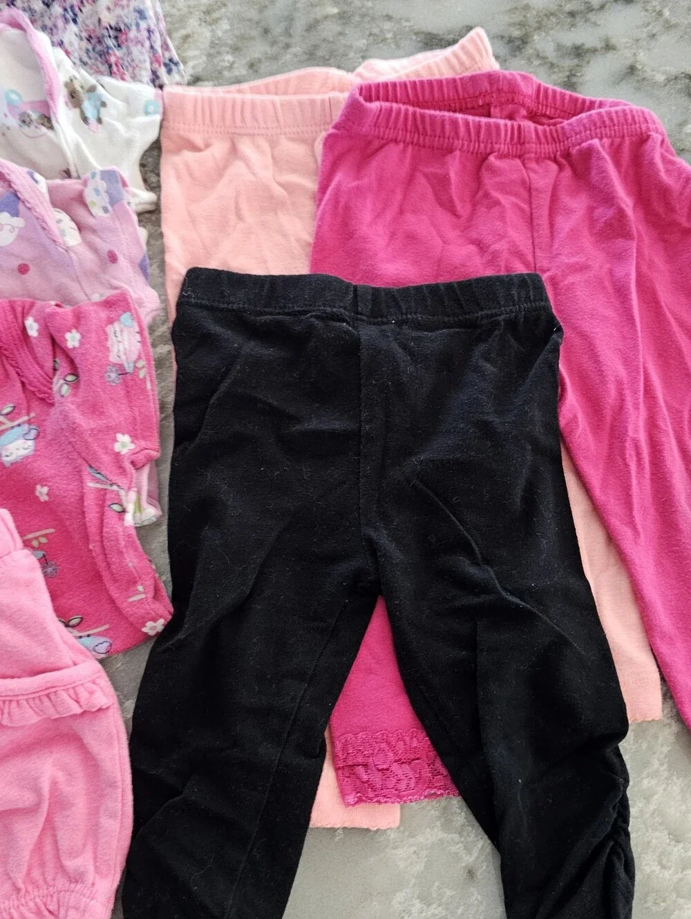 Baby Girl 6-9 Months Clothing Lot 10pc OshKosh Denim Heart Overalls Garanimals